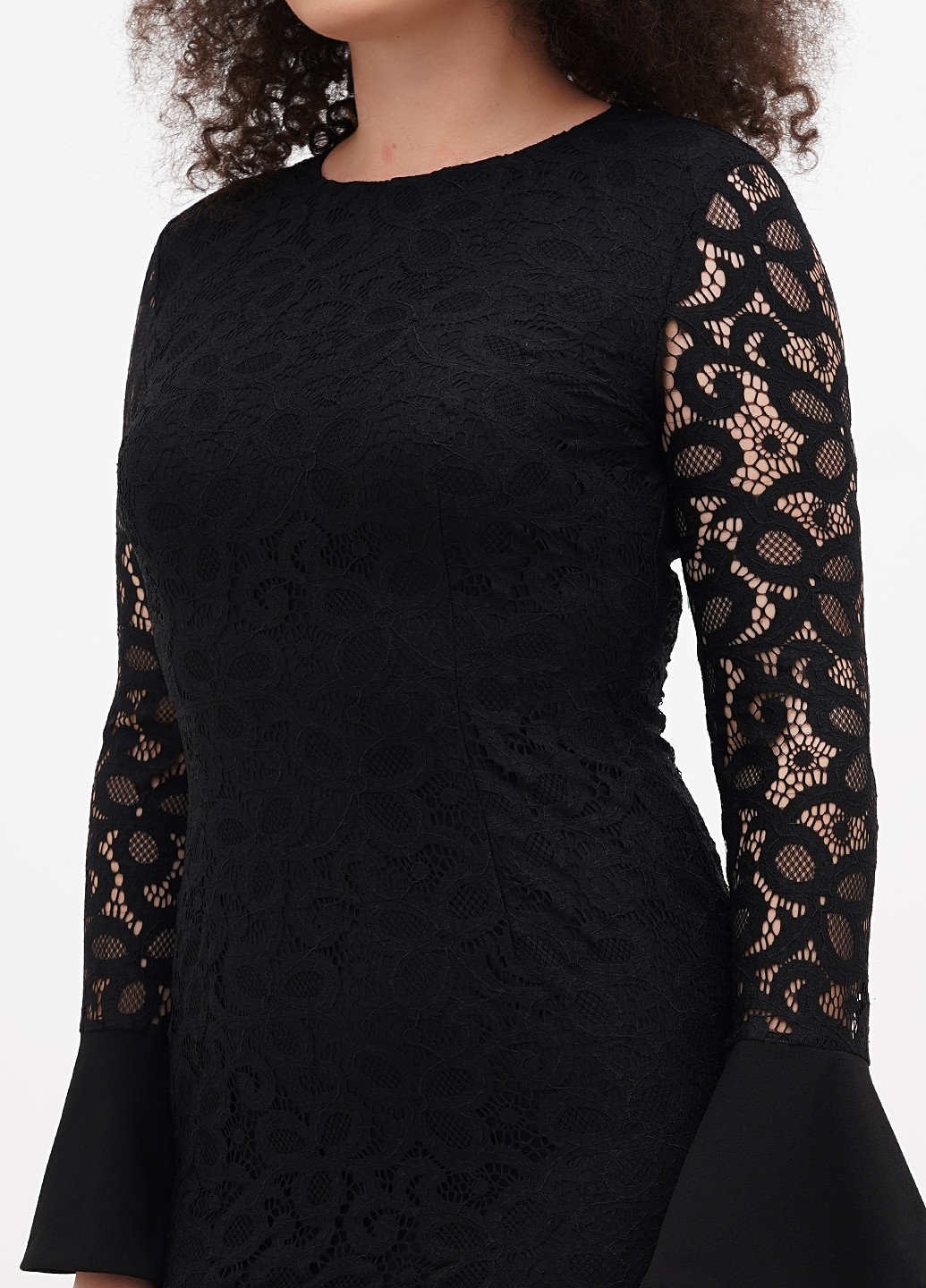 Чорна кежуал сукня Sassofono однотонна