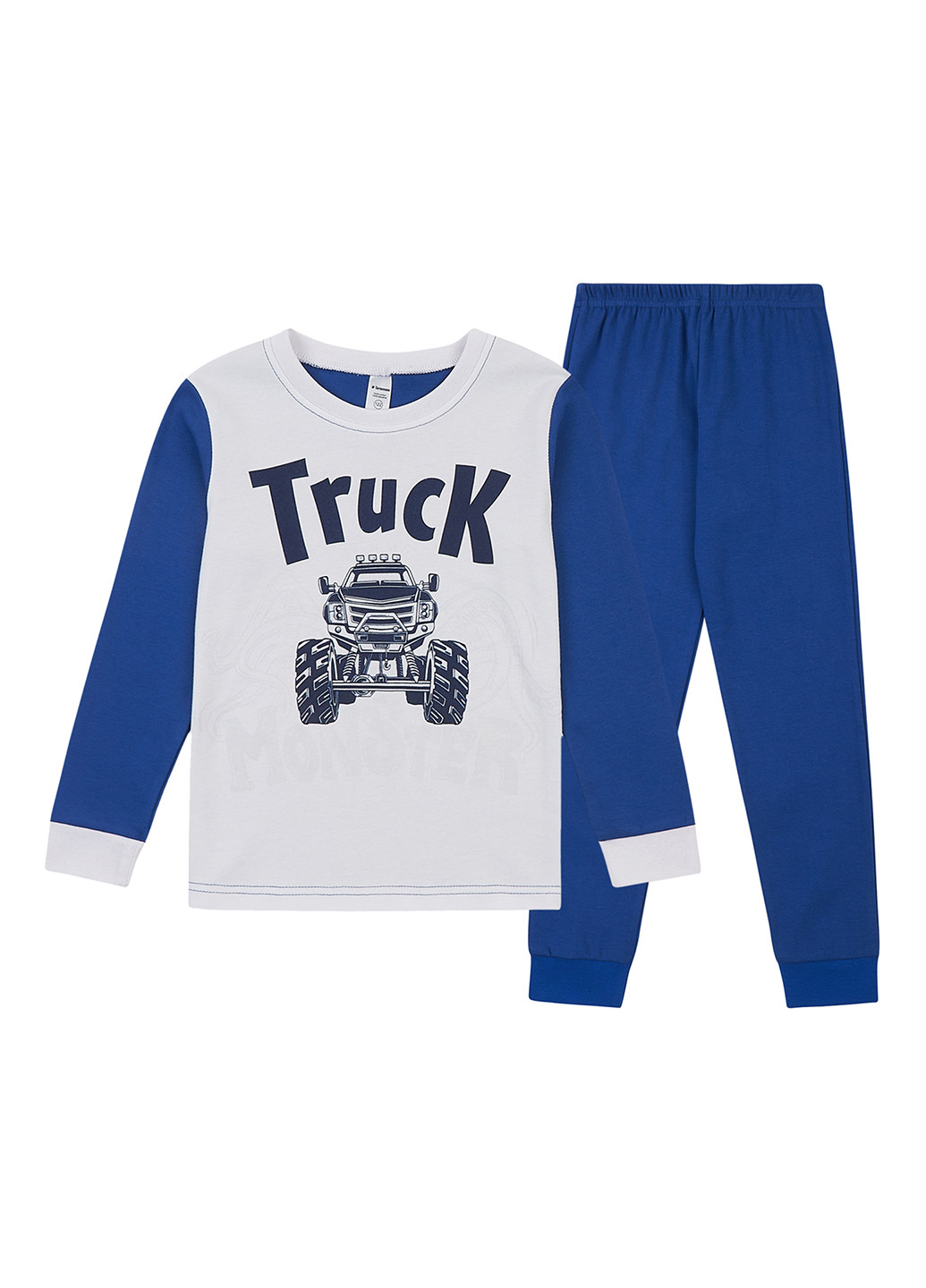 Синяя всесезон пижама (лонгслив, брюки) лонгслив + брюки Garnamama