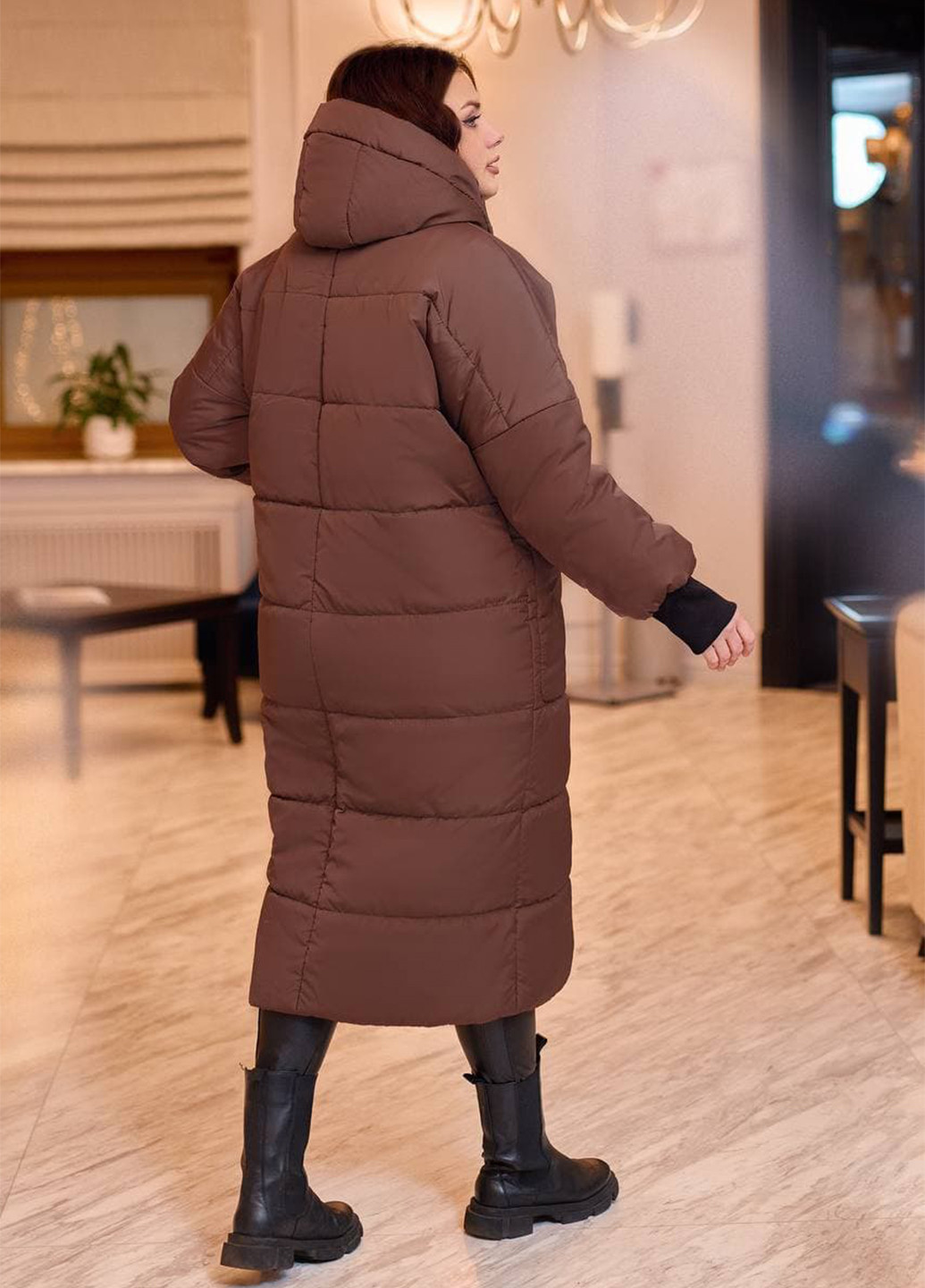 Темно-коричнева зимня куртка LibeAmore