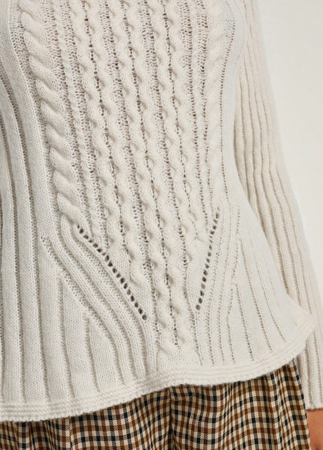 Кремовий демісезонний джемпер джемпер SHEIN