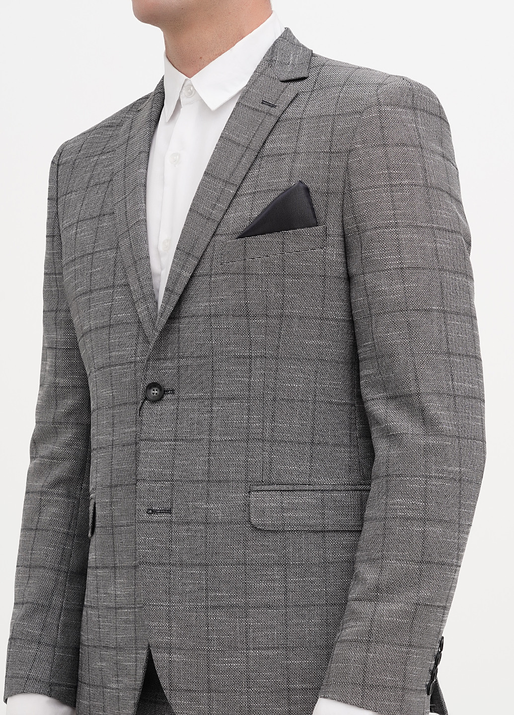 Светло-серый демисезонный костюм (пиджак, брюки) брючный Federico Cavallini