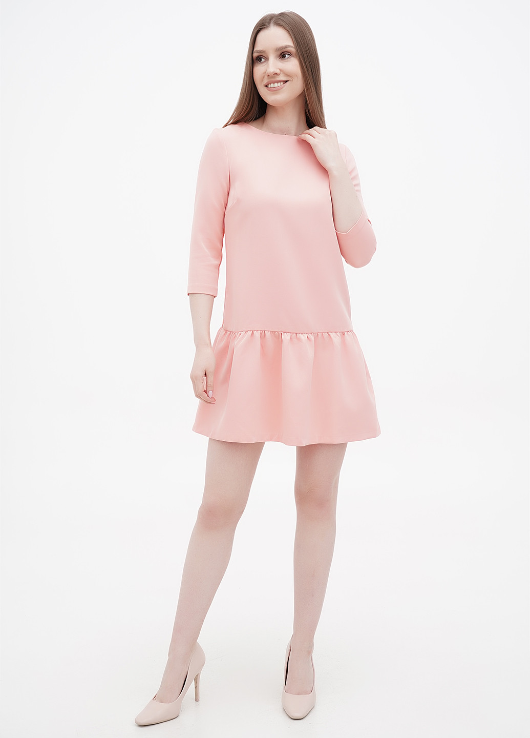 Світло-рожева кежуал сукня а-силует Laura Bettini однотонна