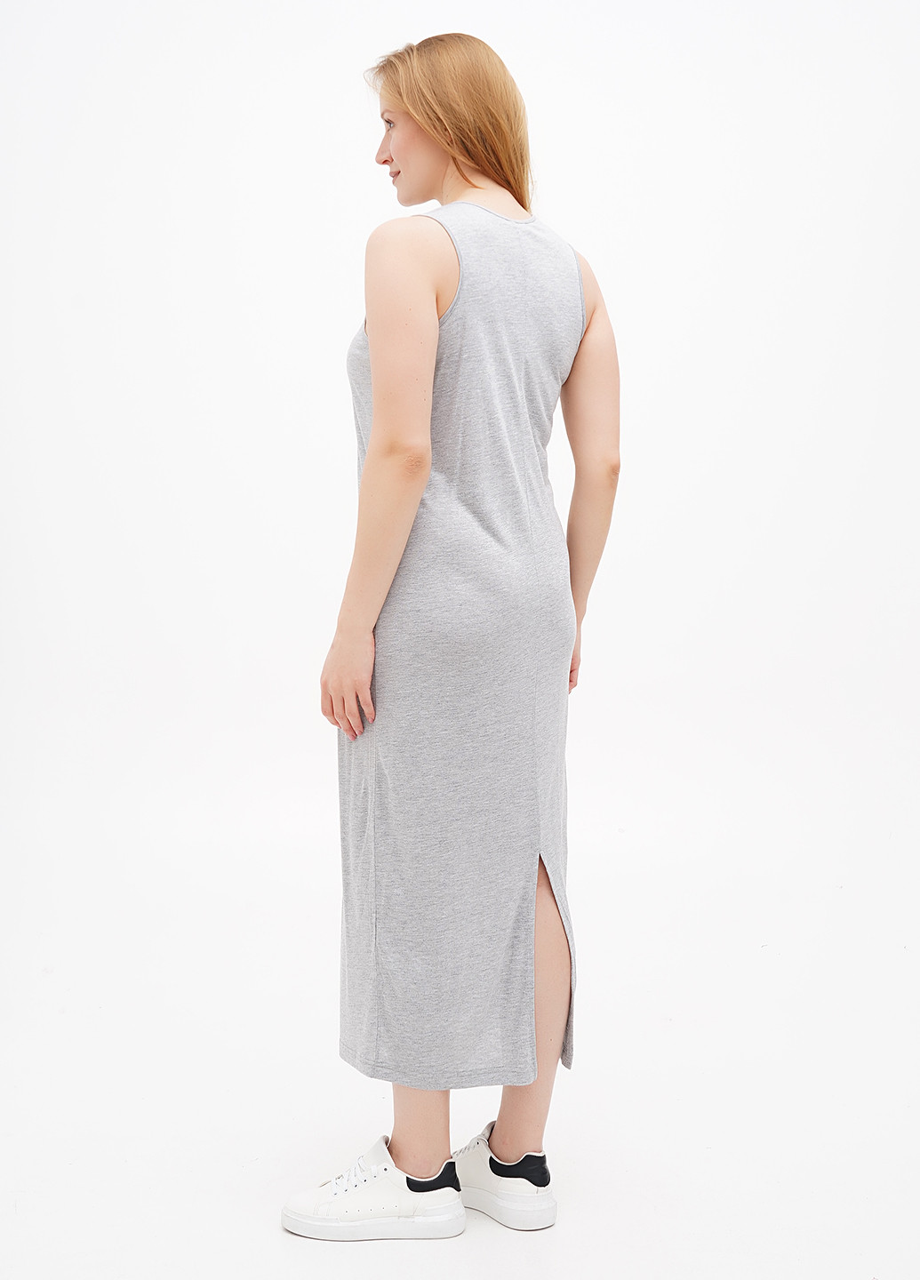 Світло-сіра кежуал сукня сукня-майка H&M меланжева