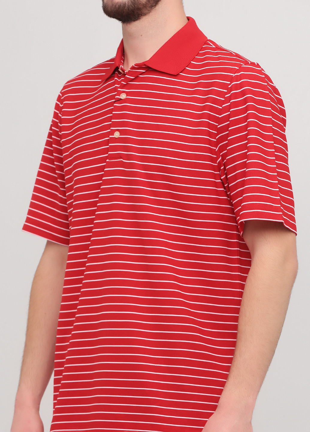 Красная футболка-поло для мужчин Greg Norman в полоску
