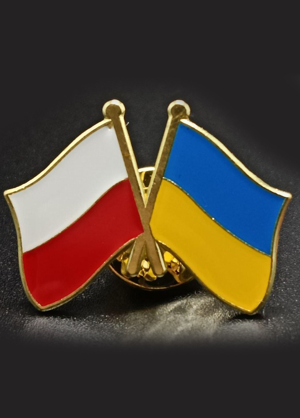 Подвійний значок-пін Україна - Польща, 25х19 мм No Brand (300817782)