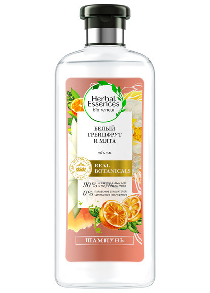 Шампунь "Грейпфрут і м'ята" White Grapefruit & Mosa Mint Shampoo HERBAL ESSENCES (250110929)