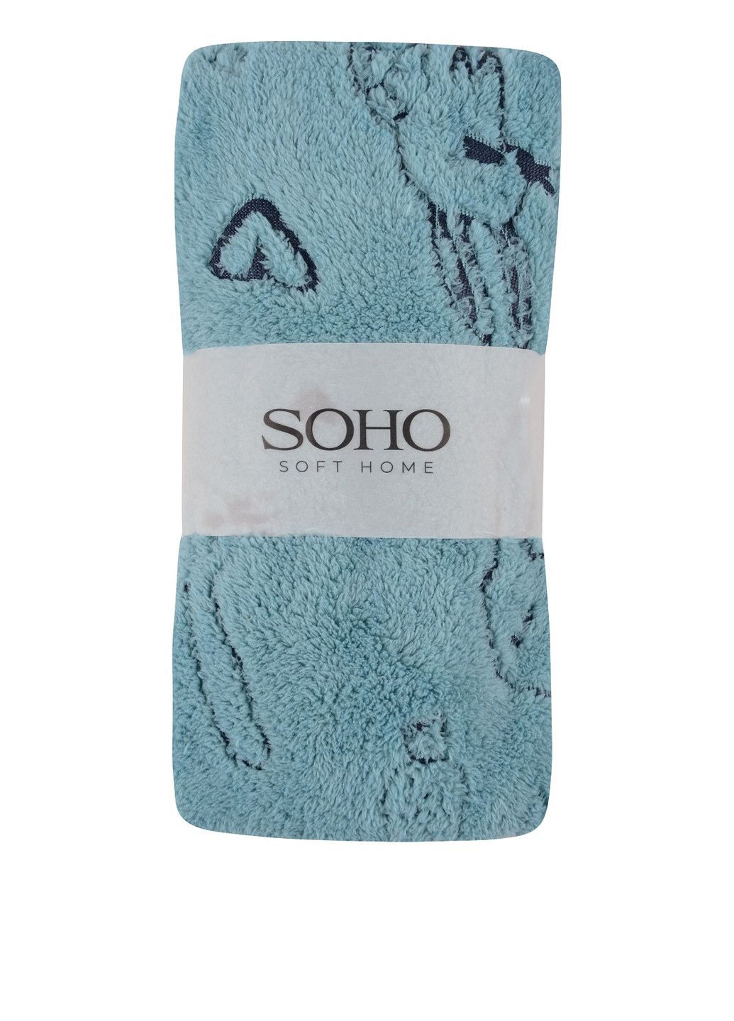 Рушник (3 шт.) 35х75 см Soho малюнок бірюзовий