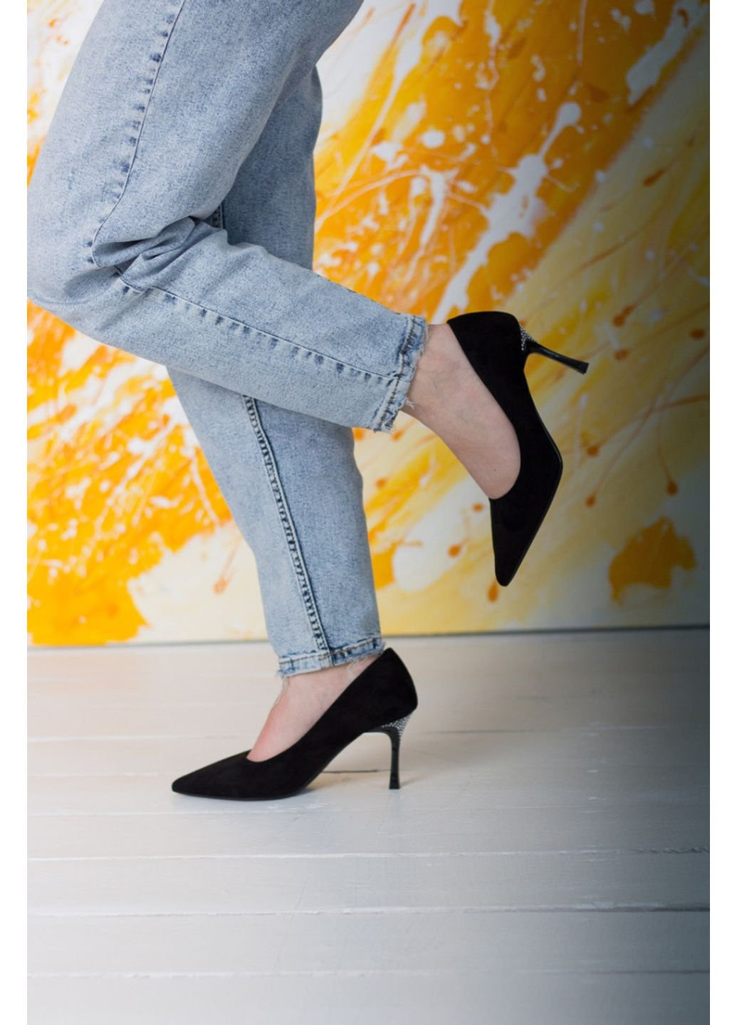 Туфлі жіночі Calvin 2643 24 5 Чорний Fashion (253195383)