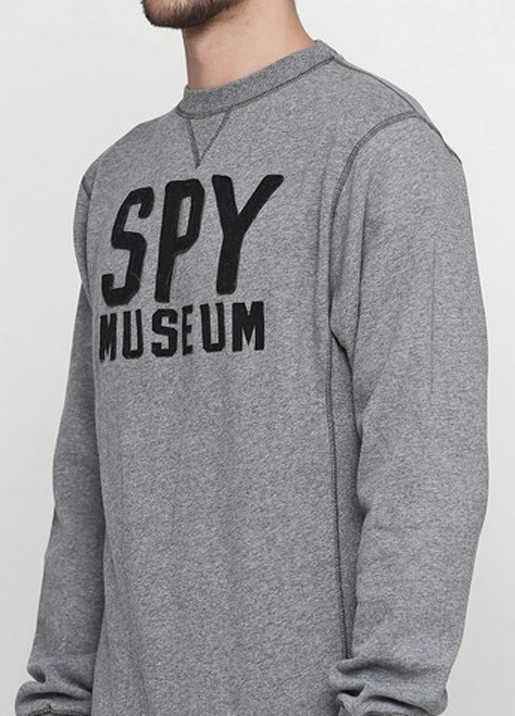 Сірий світшот Blue 84 меланж нашивки (361960000)