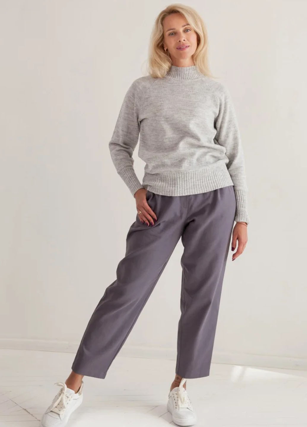 Світло-сірий демісезонний джемпер джемпер Fashion