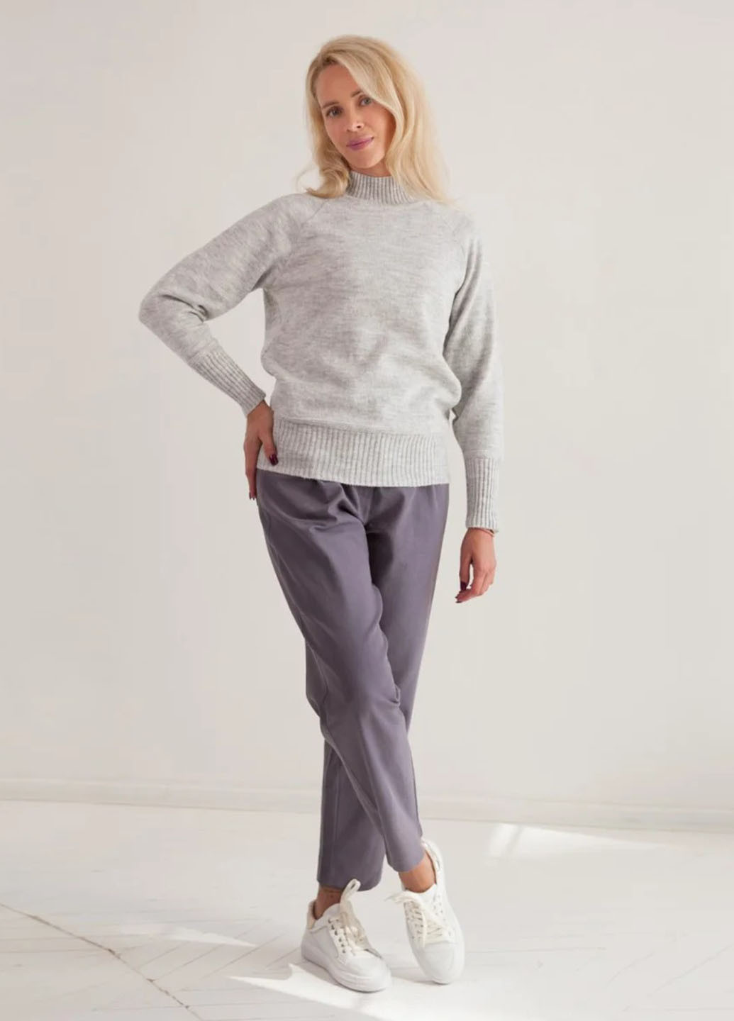 Світло-сірий демісезонний джемпер джемпер Fashion