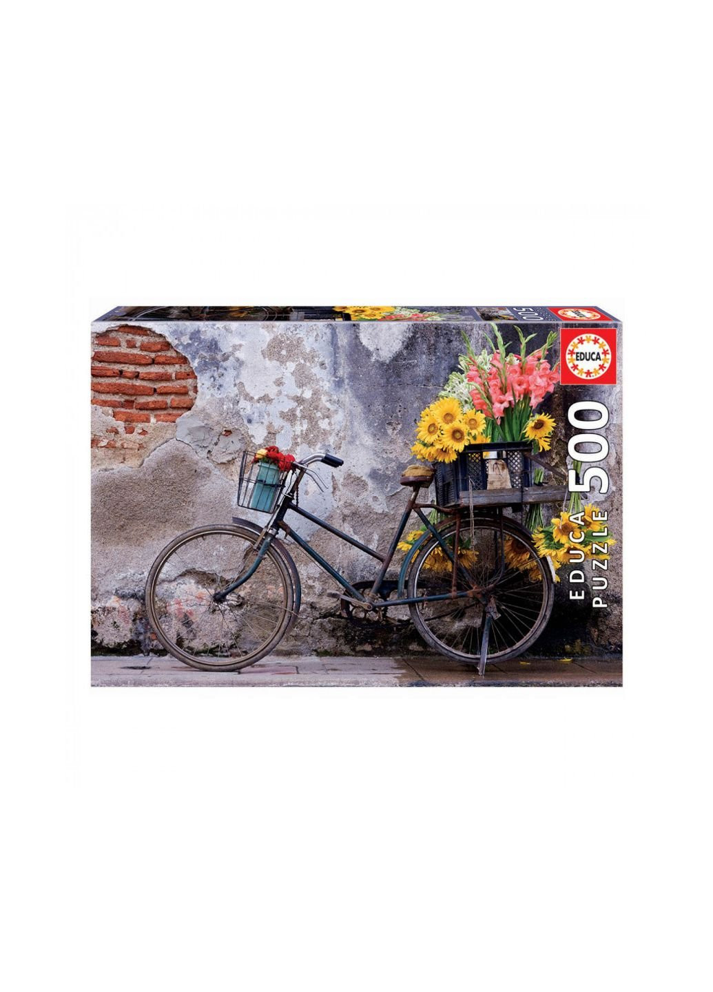 Пазл Велосипед та квіти 500 елементів (6336906) Educa (252407629)