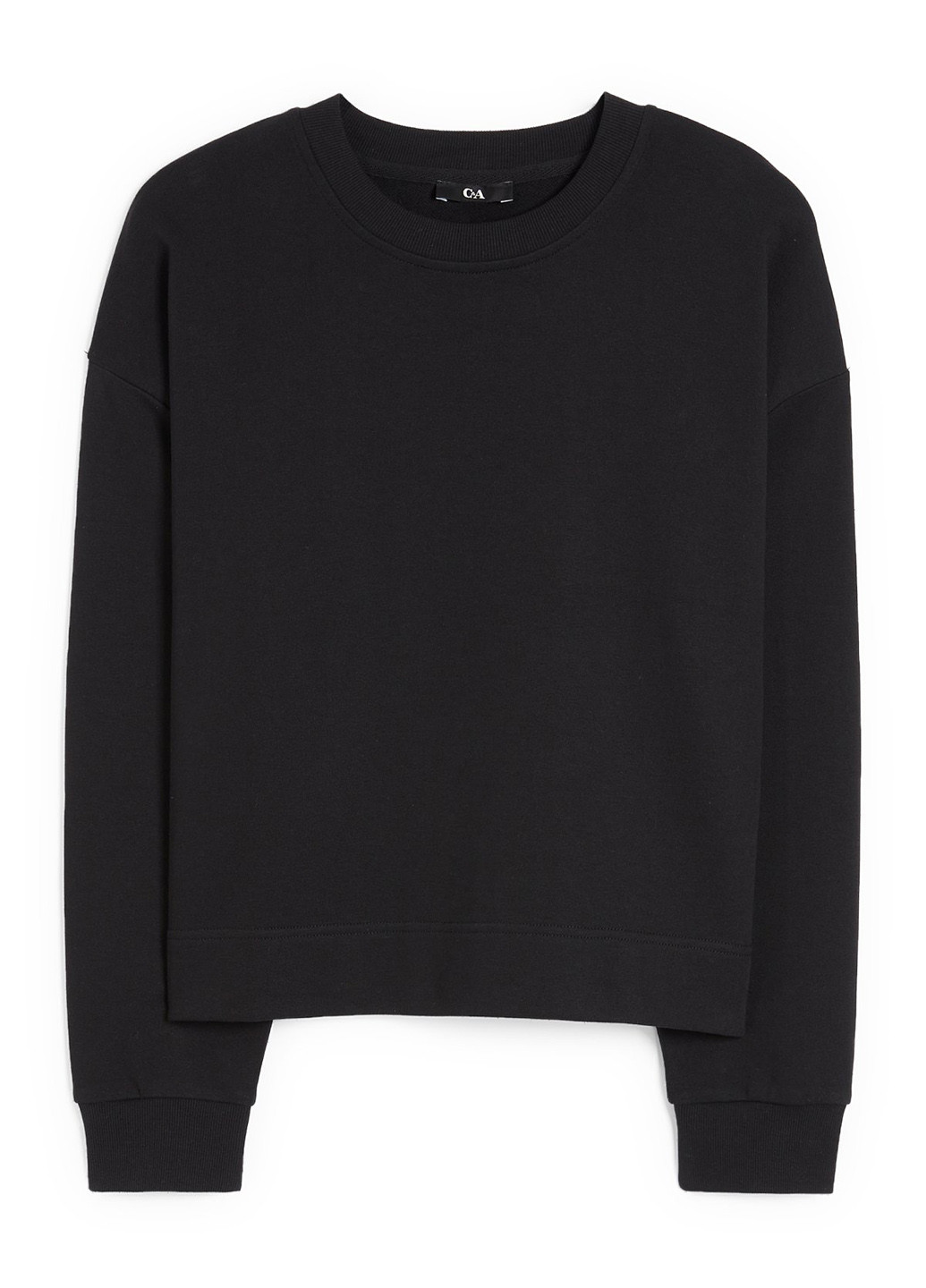 Чорний світшот C&A однотонний без декору (339850749)