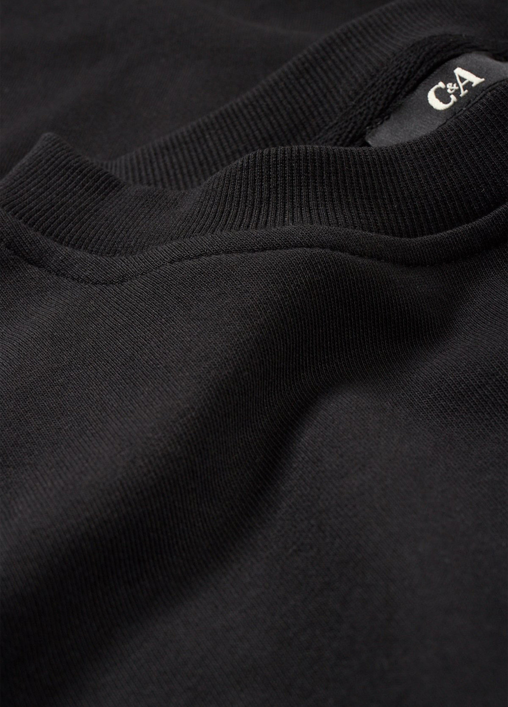 Чорний світшот C&A однотонний без декору (339850749)