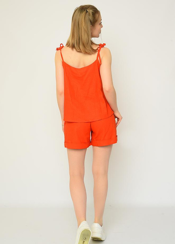 Костюм женский майка и шорт темно-оранжевй размер XS 366264 New Trend (255275391)