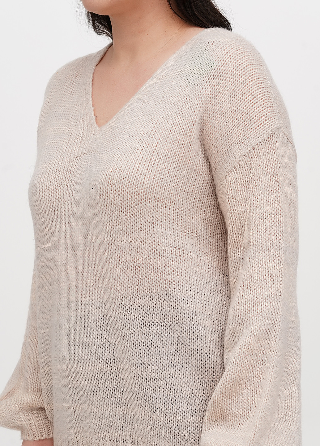 Бежевый демисезонный пуловер пуловер Alya