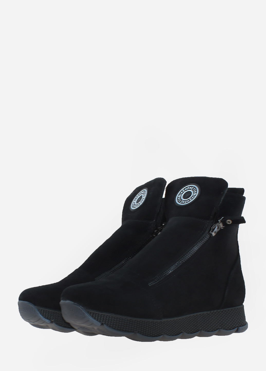Зимние ботинки rd555-11 черный Dalis из натуральной замши