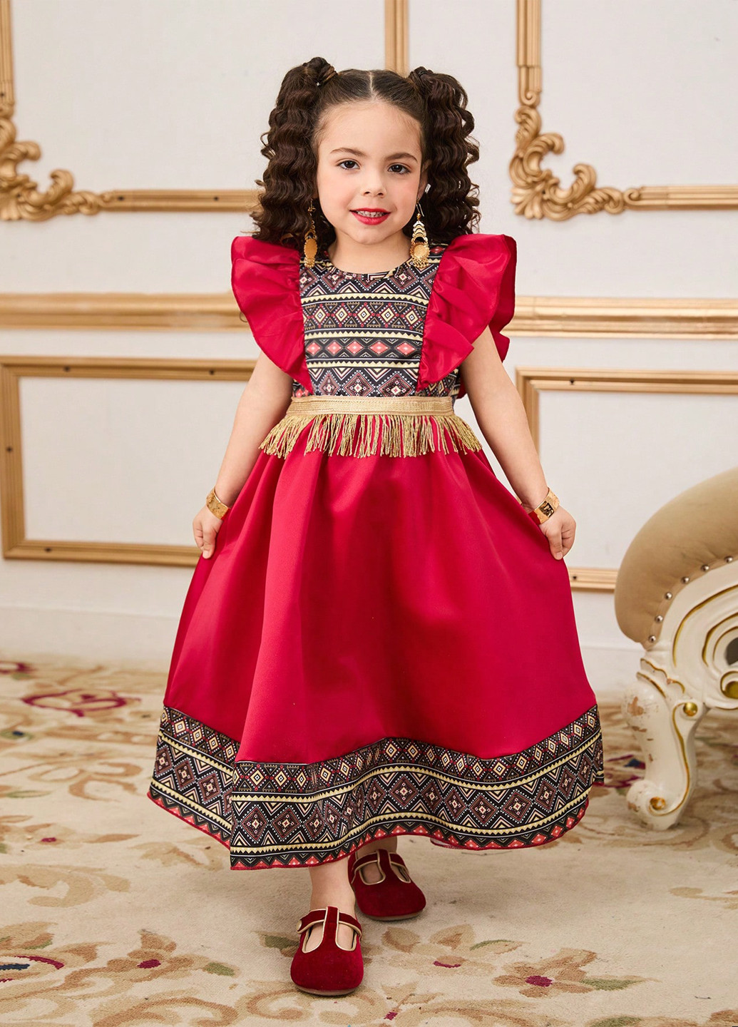 Бордовое платье SHEIN (367042153)