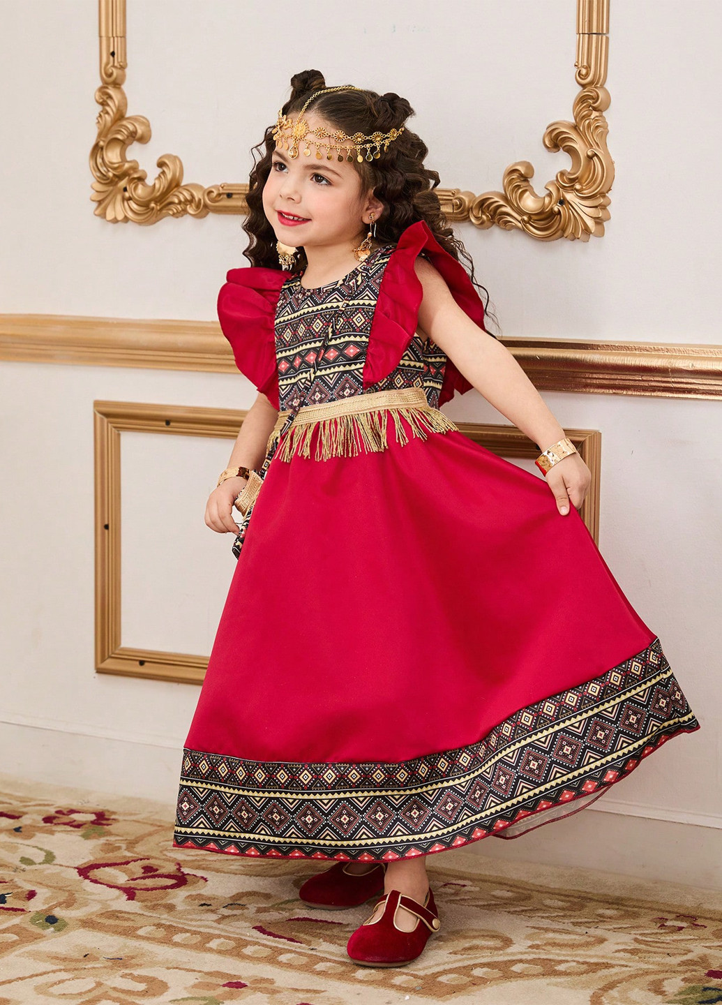 Бордовое платье SHEIN (367042153)