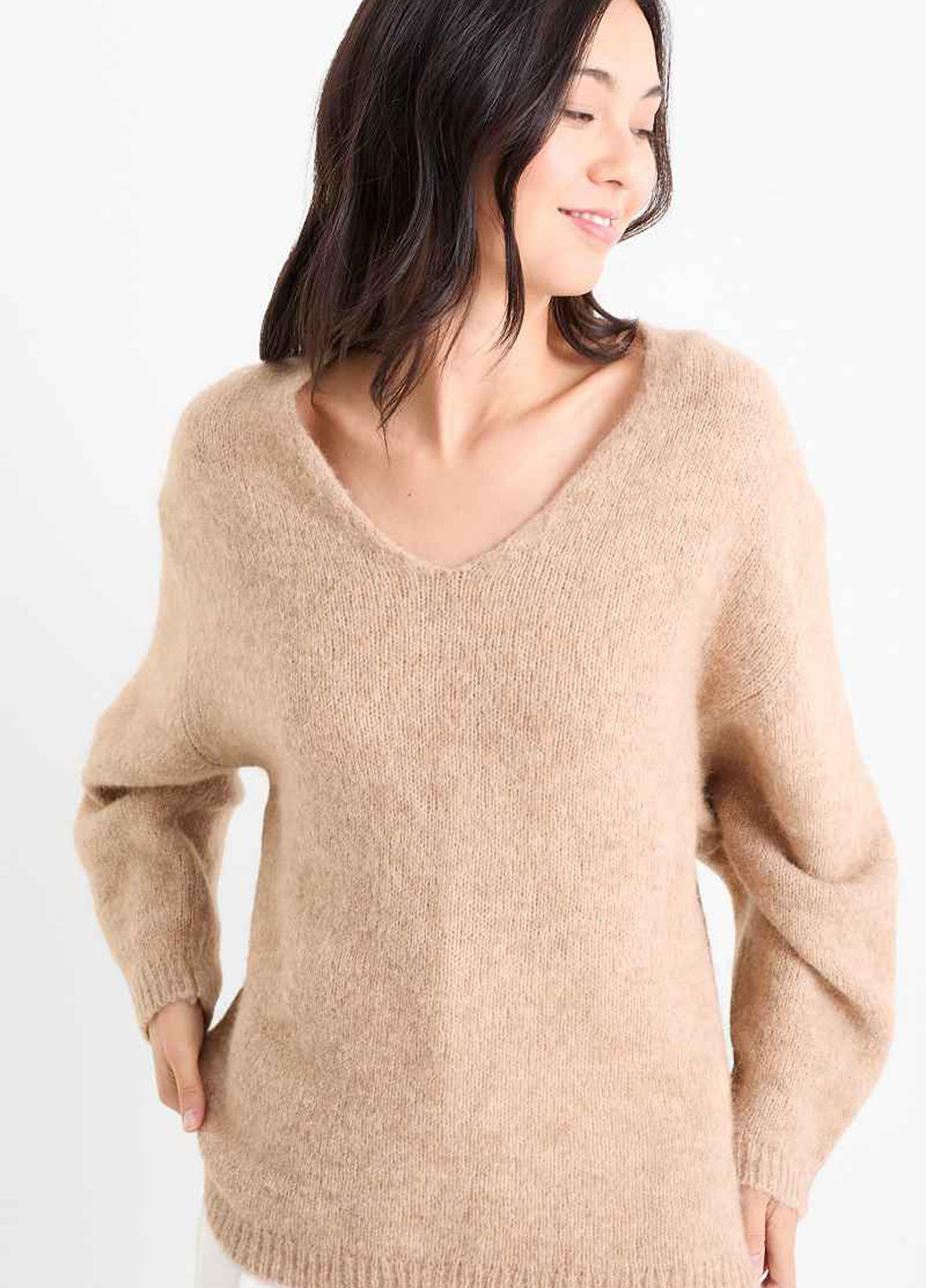 Бежевий демісезонний пуловер пуловер C&A