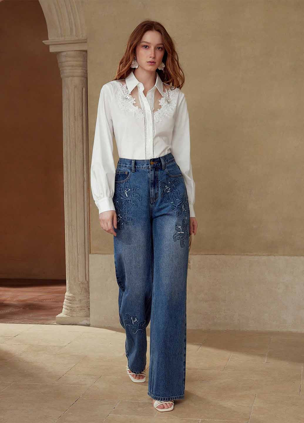 Біла блуза SHEIN