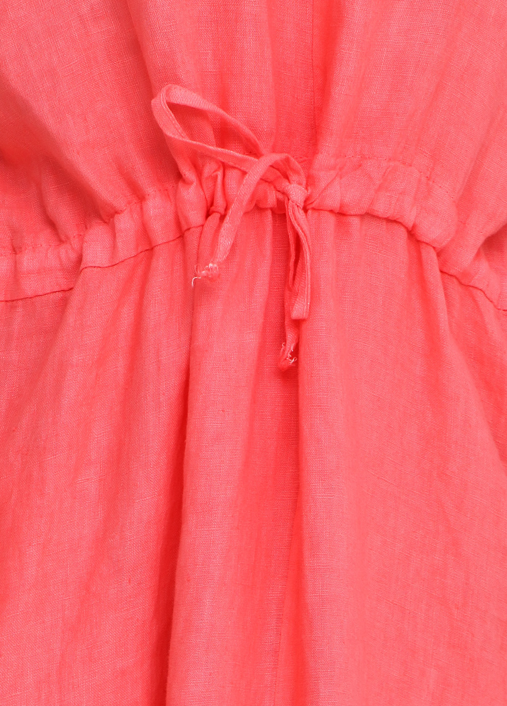 Розовое кэжуал платье Puro Lino однотонное
