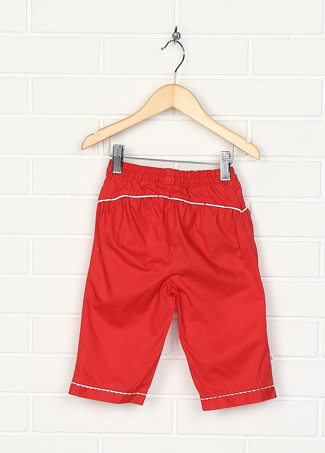 Красные кэжуал демисезонные брюки прямые Obaibi