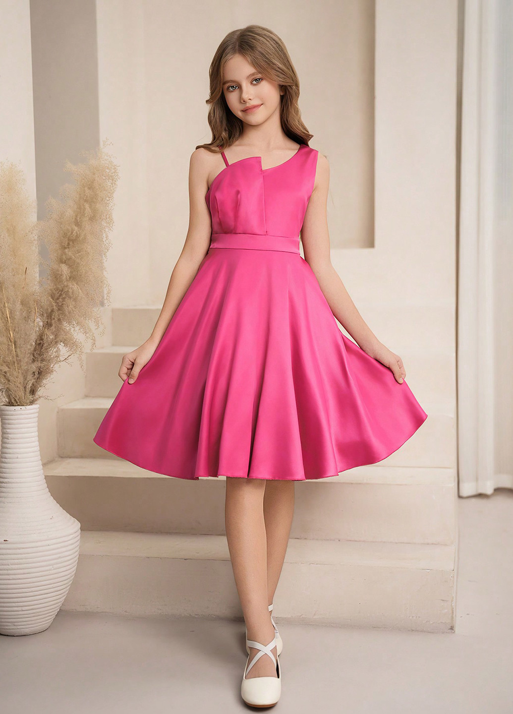 Фуксия платье SHEIN (366748248)