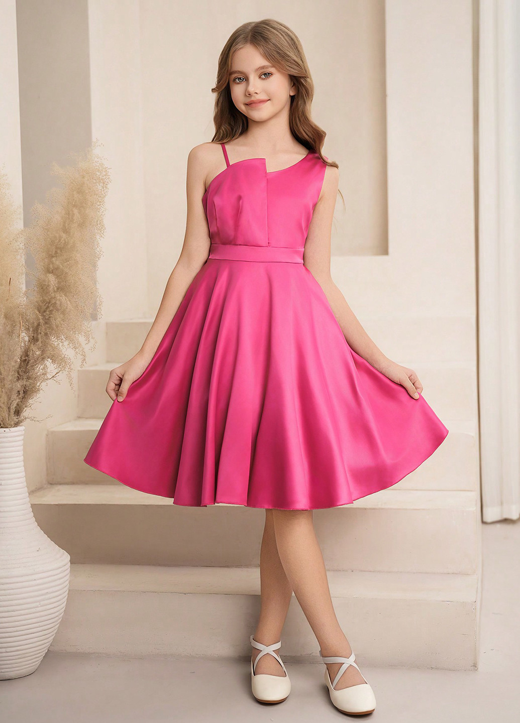 Фуксия платье SHEIN (366748248)