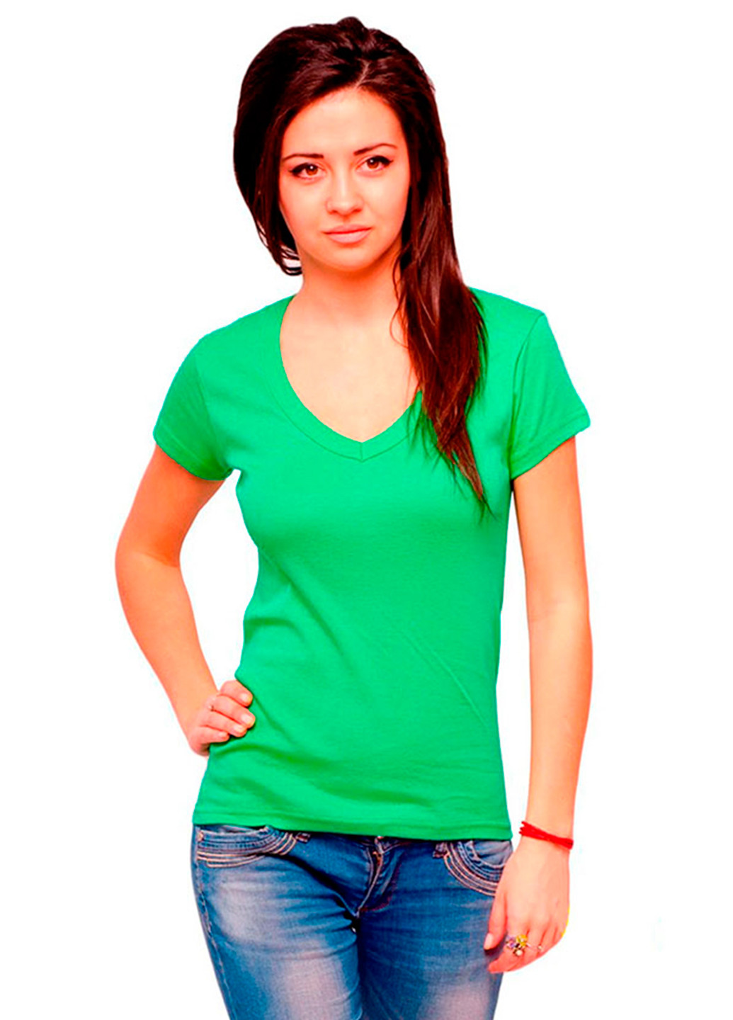Зеленая летняя футболка Наталюкс