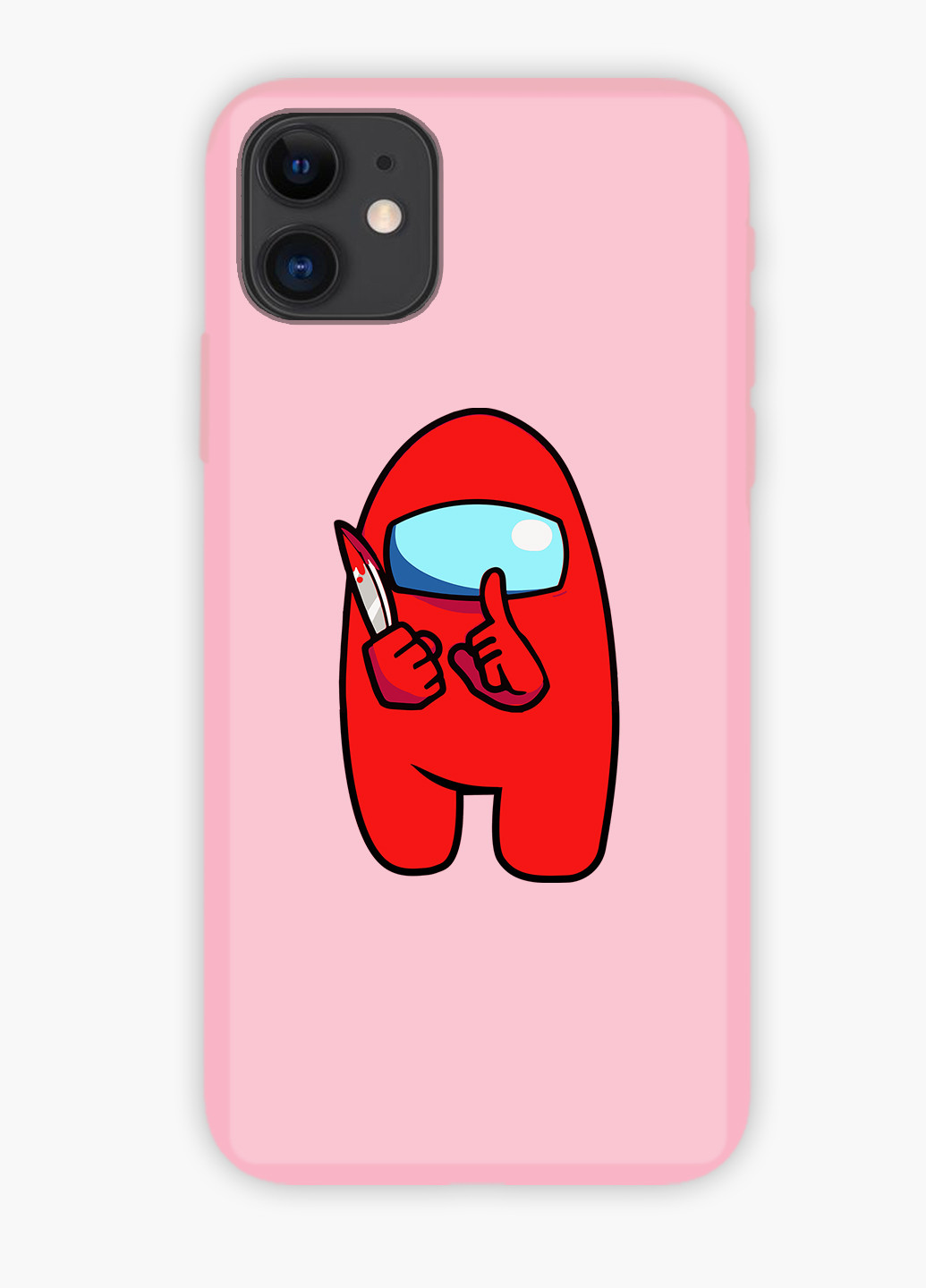 Чехол силиконовый Apple Iphone 11 Pro Амонг Ас Красный (Among Us Red) (9231-2417) MobiPrint (219565645)