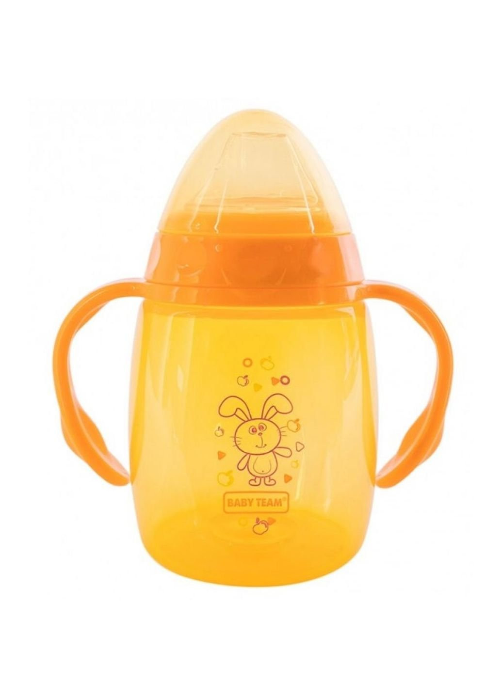 Поильник-непроливайка с силиконовым спаутом и ручками, 250 мл Baby Team (252243417)