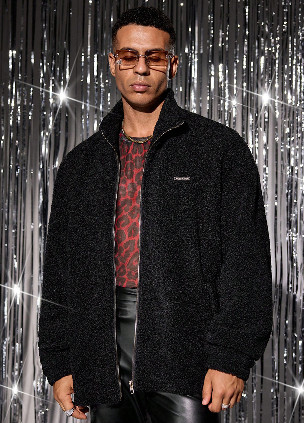 Чорна демісезонна куртка SHEIN