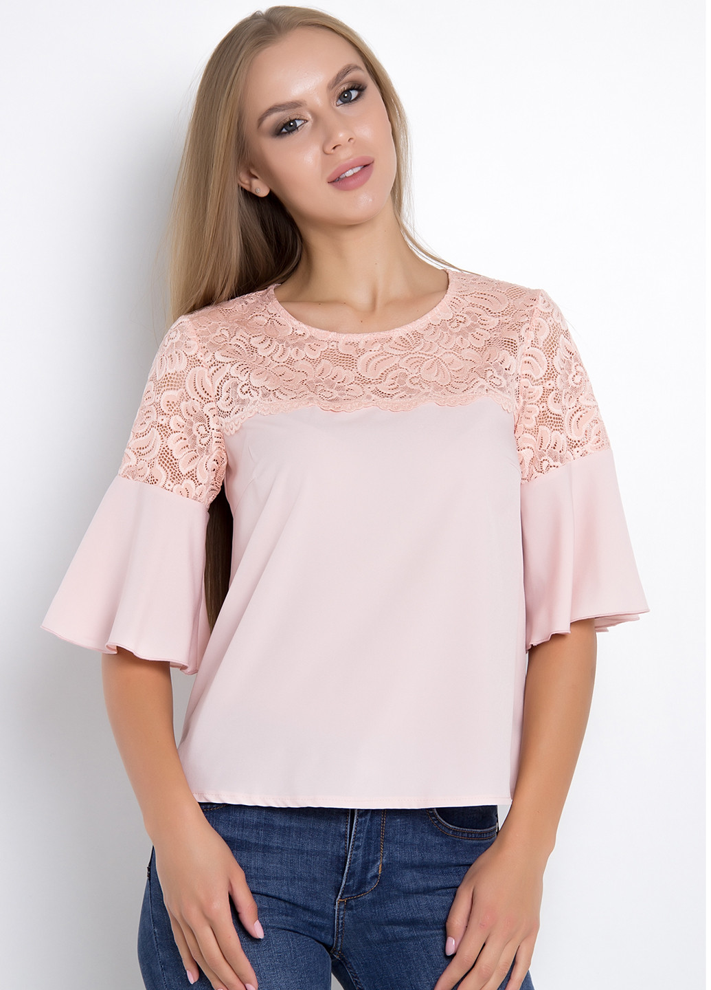 Светло-розовая летняя блуза Tales