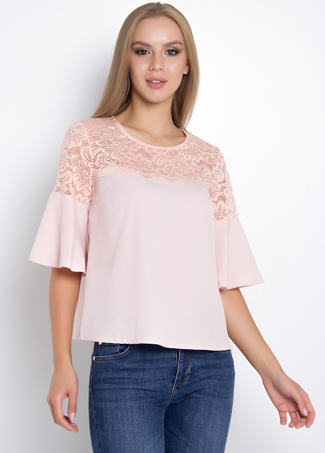 Светло-розовая летняя блуза Tales