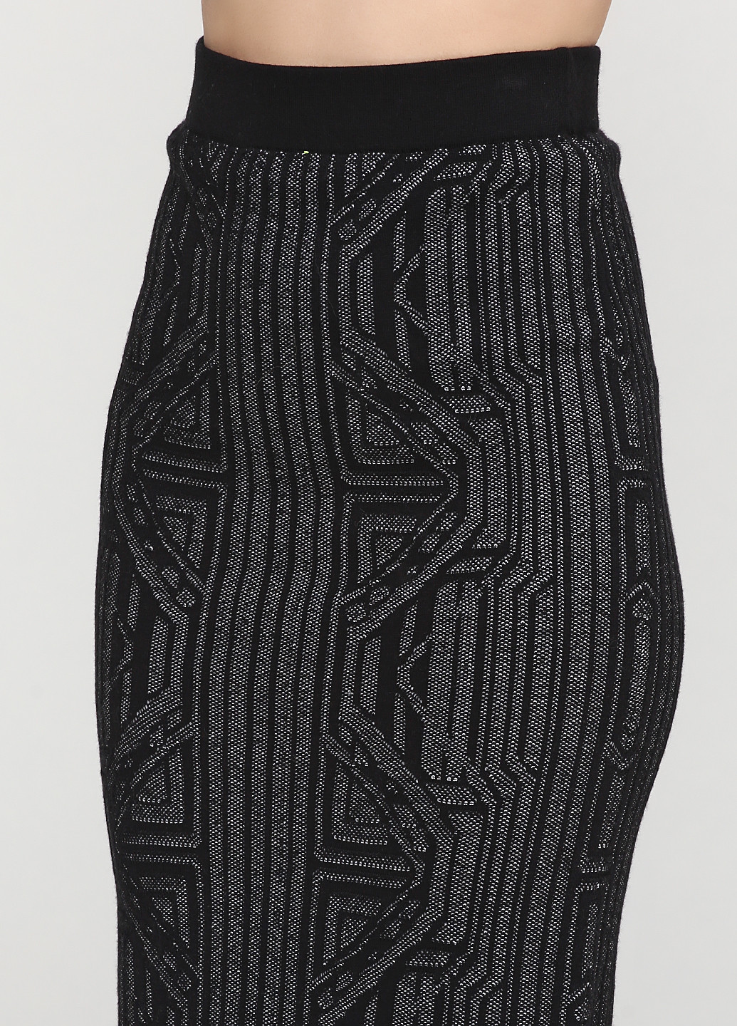 Черная кэжуал с абстрактным узором юбка Banana Republic карандаш