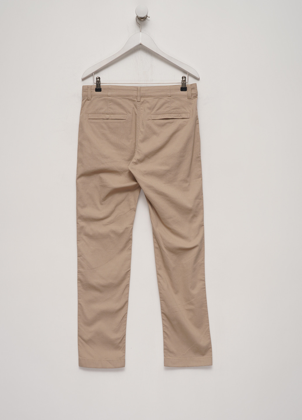 Бежевые кэжуал демисезонные прямые брюки Tom Tailor