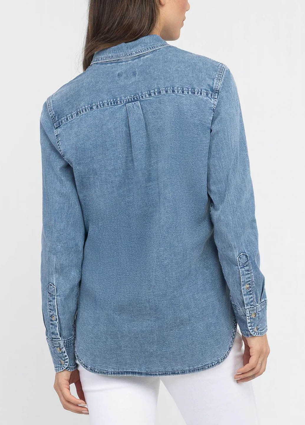 Синяя джинсовая рубашка варенка U.S. Polo Assn.