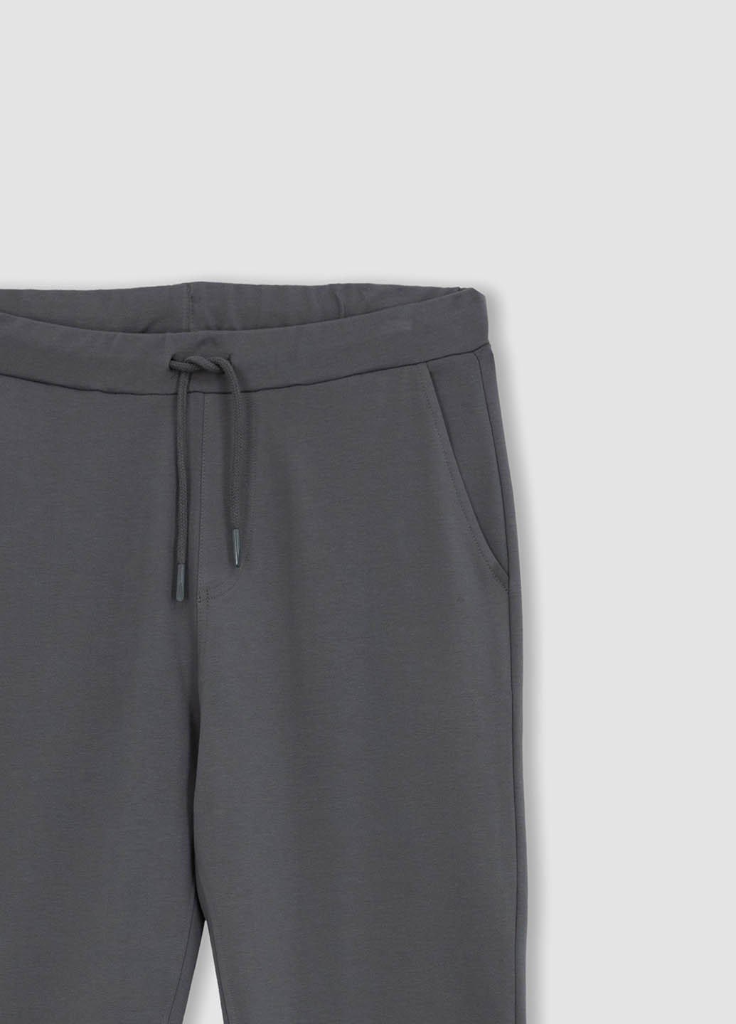 Темно-серые спортивные демисезонные джоггеры брюки DeFacto