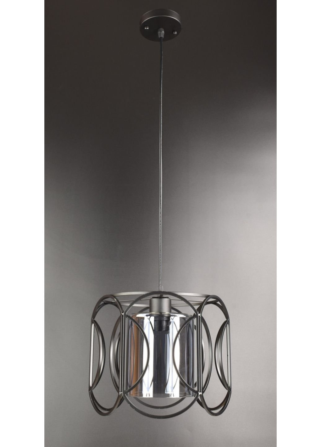 Люстра потолочная подвесная в стиле LOFT (лофт) 12036/1-gr Черный 35х29х29 см. Sunnysky (253528150)