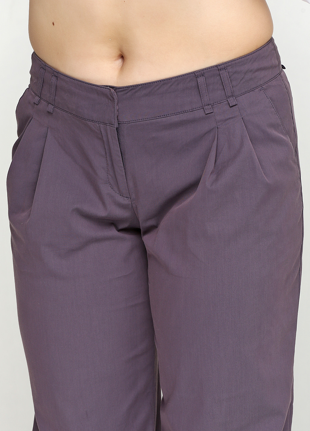 Темно-лиловые классические демисезонные брюки Nanka