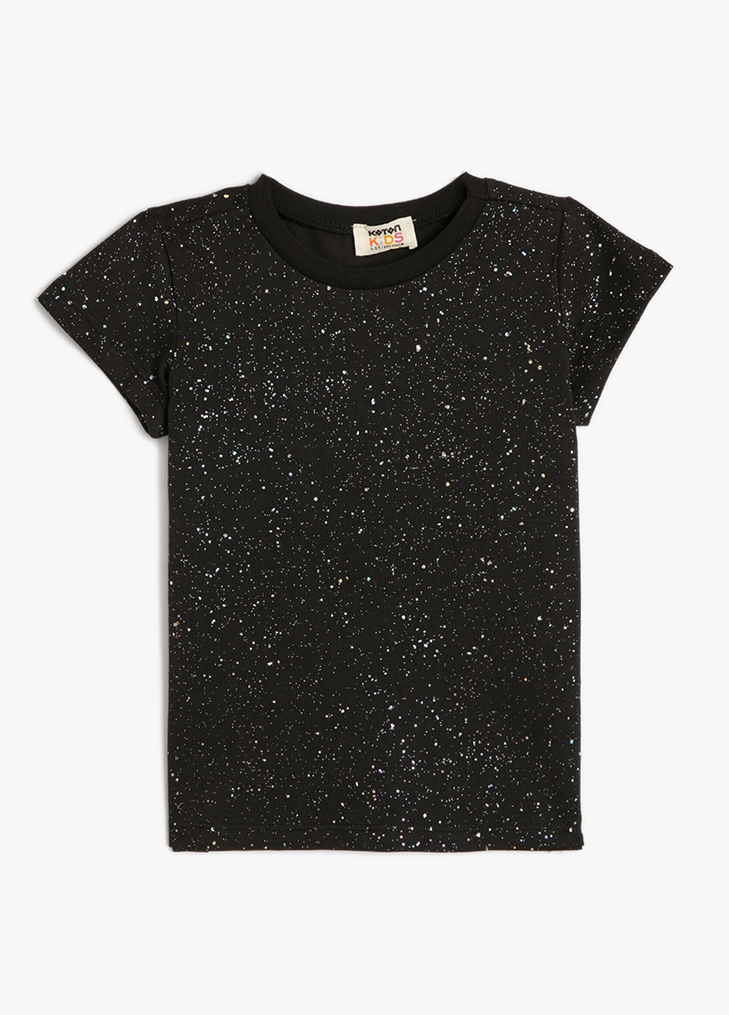 Черная летняя футболка KOTON