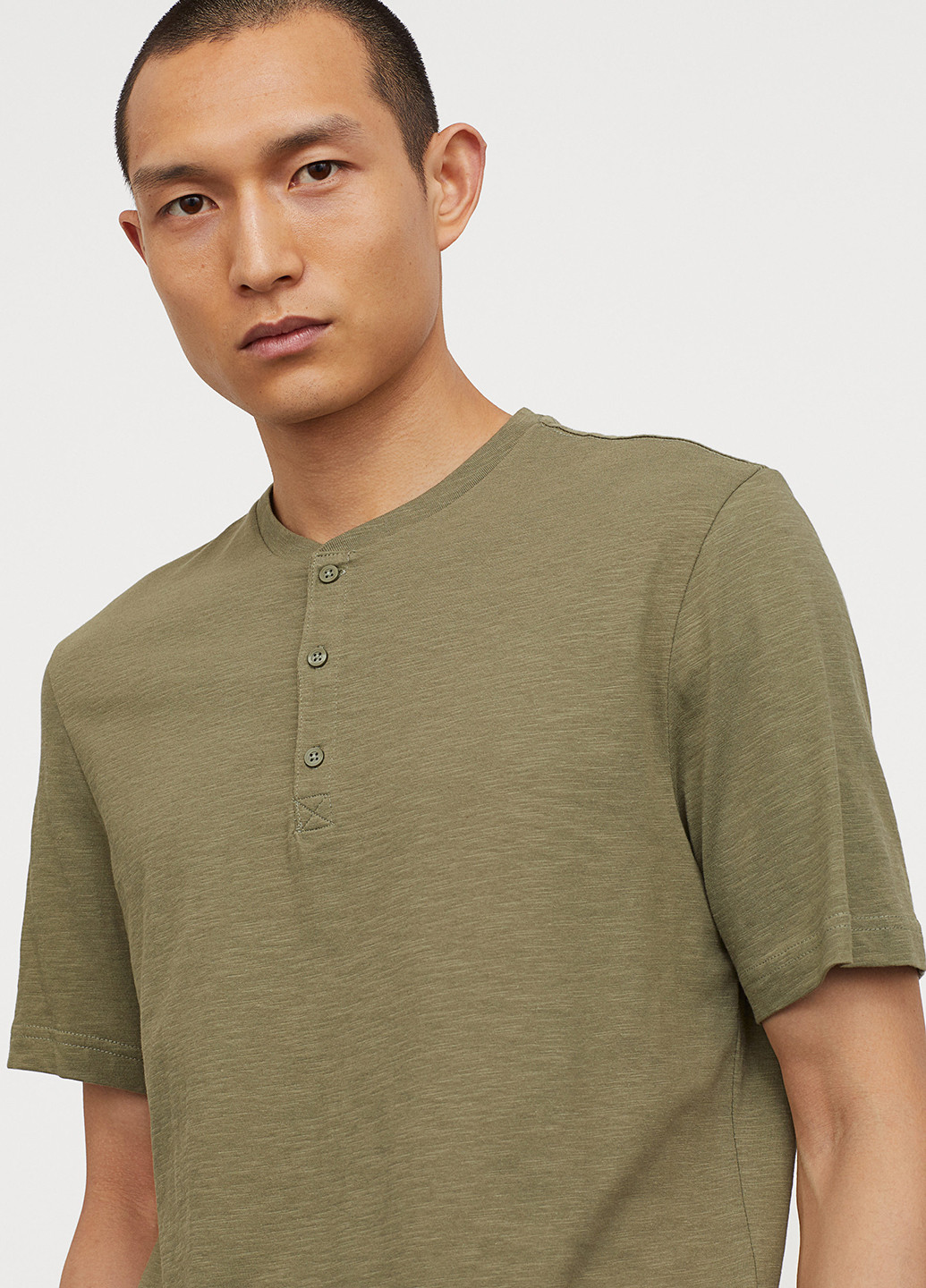 Оливкова літня футболка H&M