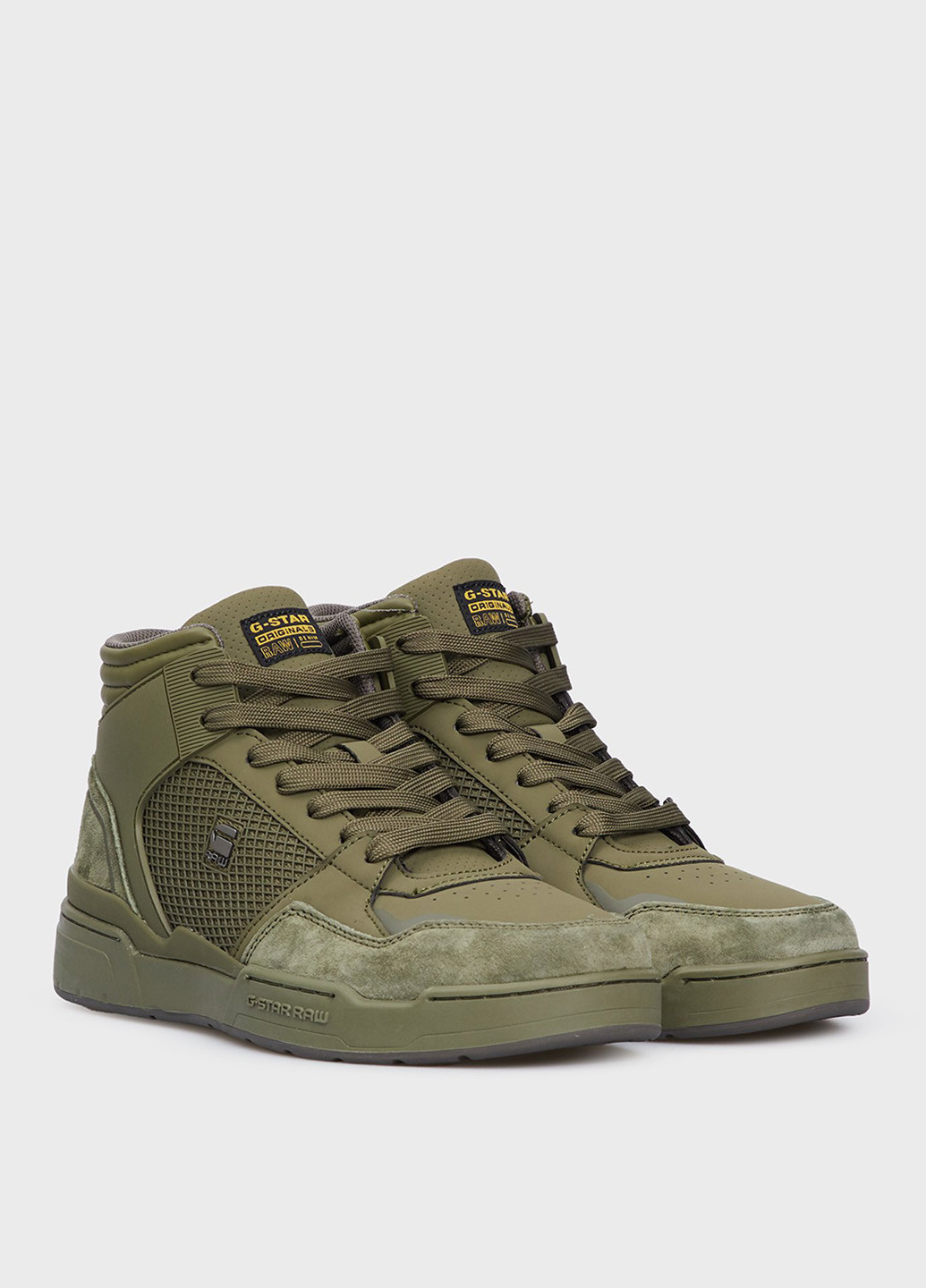 Оливковые всесезонные кроссовки G-Star Raw