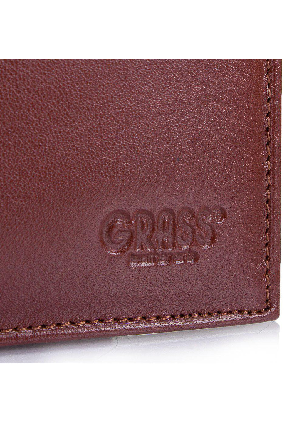 Мужское кожаное портмоне 10,5х9х2 см Grass (195770969)