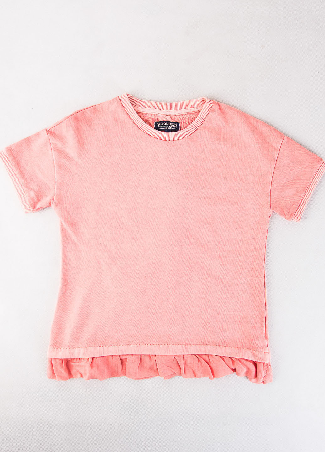 Розовая летняя футболка Woolrich