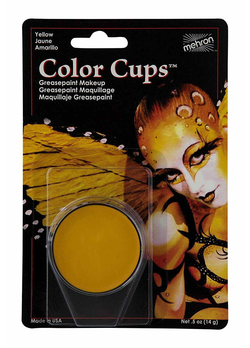 Кремовый грим Color Cups, Yellow (Желтый), 12 г Mehron (205593363)