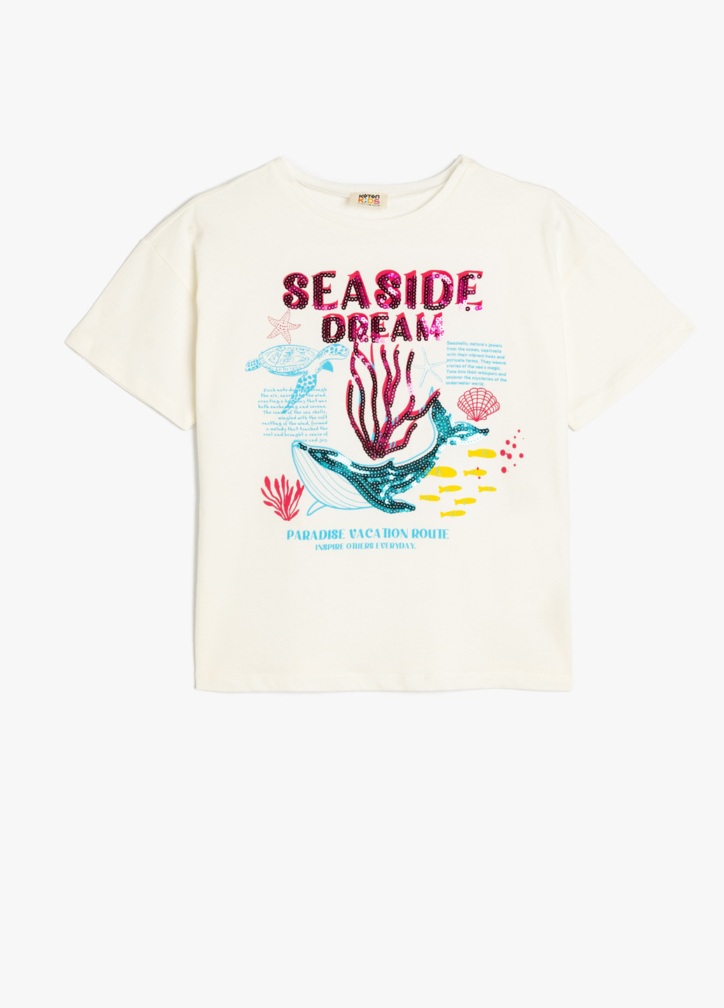 Біла літня футболка KOTON