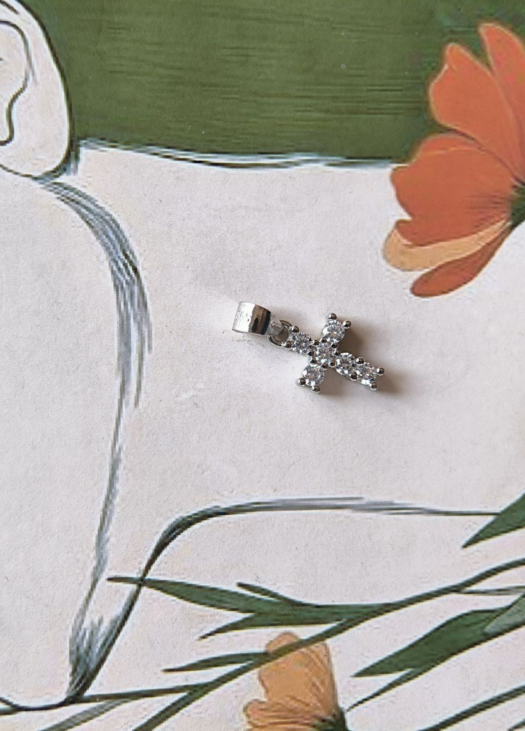 Крестик Silver Flame (369649312)