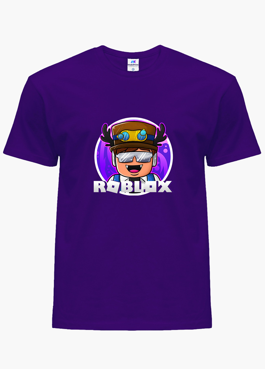 Фіолетова демісезонна футболка дитяча роблокс (roblox) (9224-1218) MobiPrint